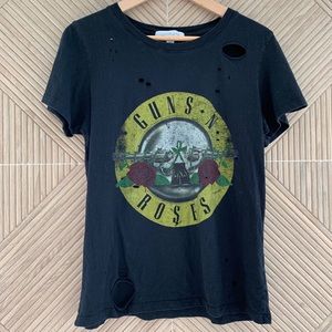 DAYDREAMER sz S GUNS N ROSES TEE W/ HOLES